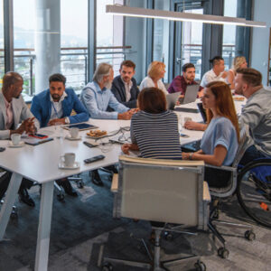 Rare disease community members gathering together